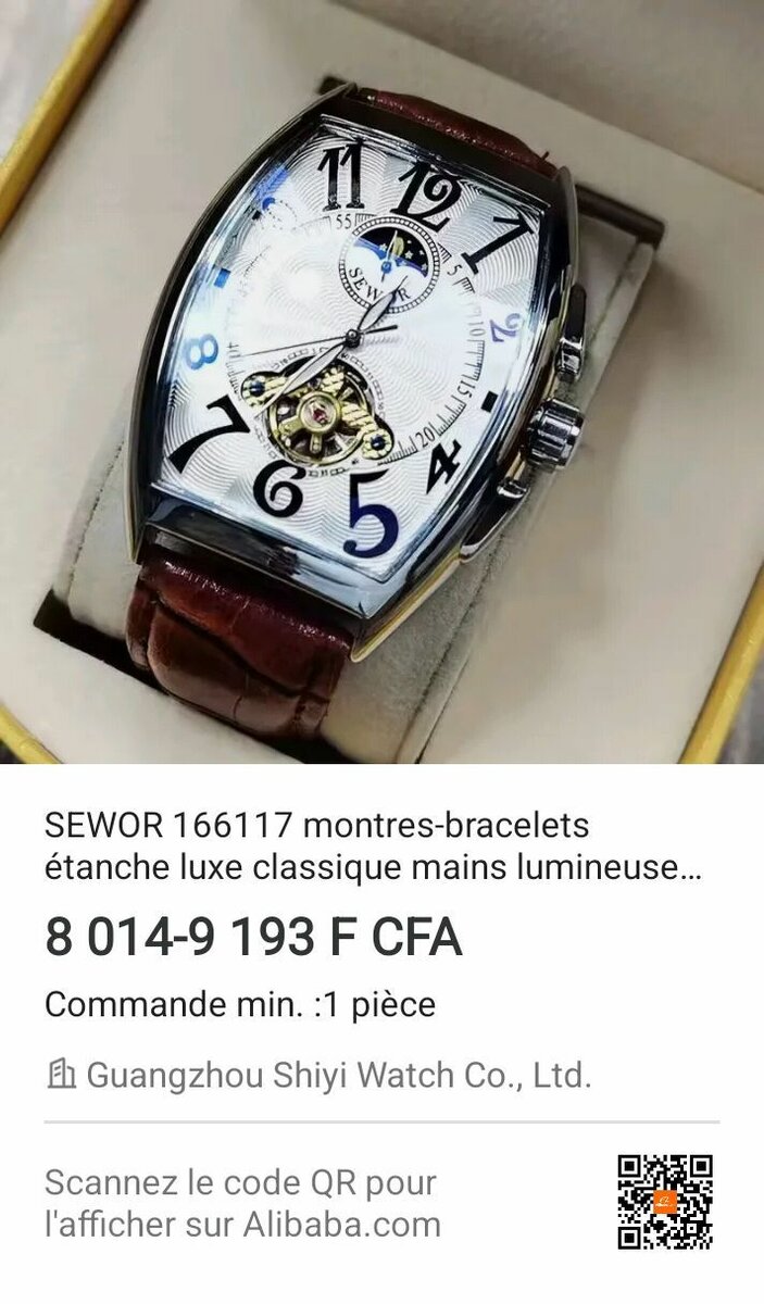 Montre Étanche Luxe SEWOR