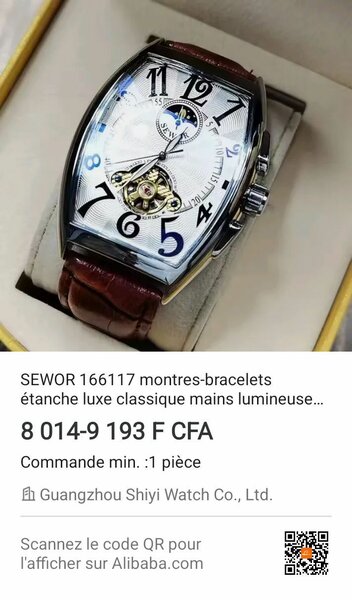 Montre Étanche Luxe SEWOR
