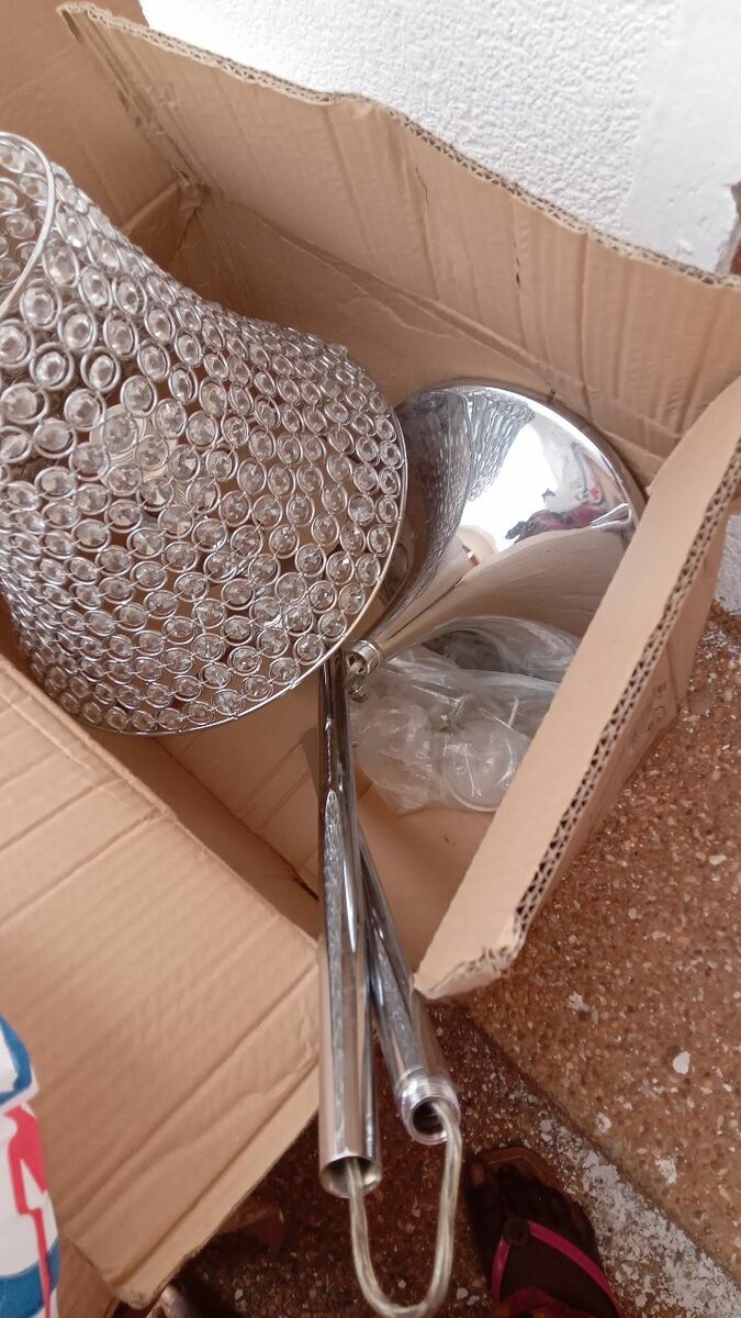 Glam Crystal beaded Lamp