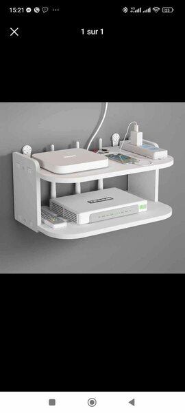 Support Mural DVD & Décodeur- -Noir prix :