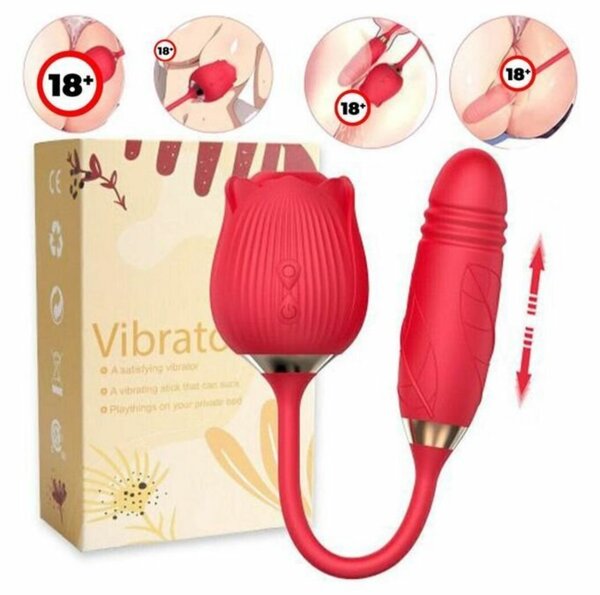 Rose 2 in 1 Sucking vibrator