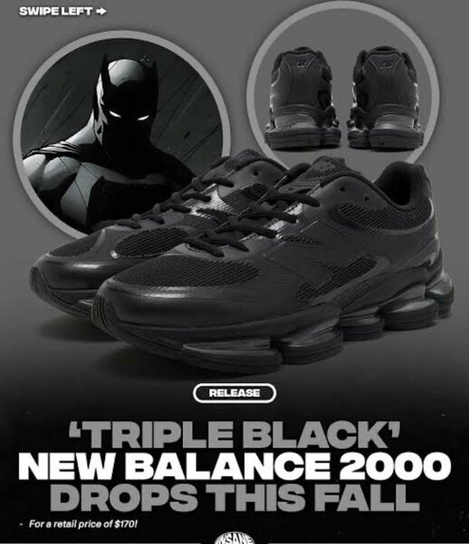 New Balance 2000 'Triple Black'