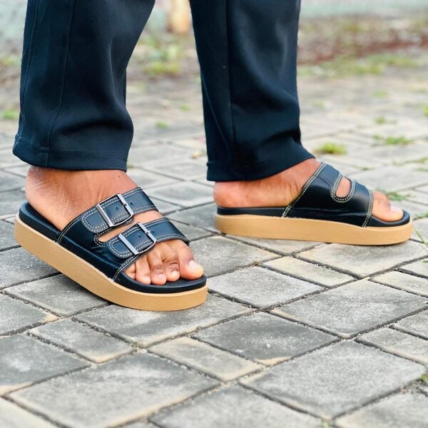 Sandales à Boucles Confort Hommes