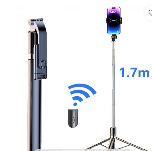 Trepied 1.70 m 4 en 1