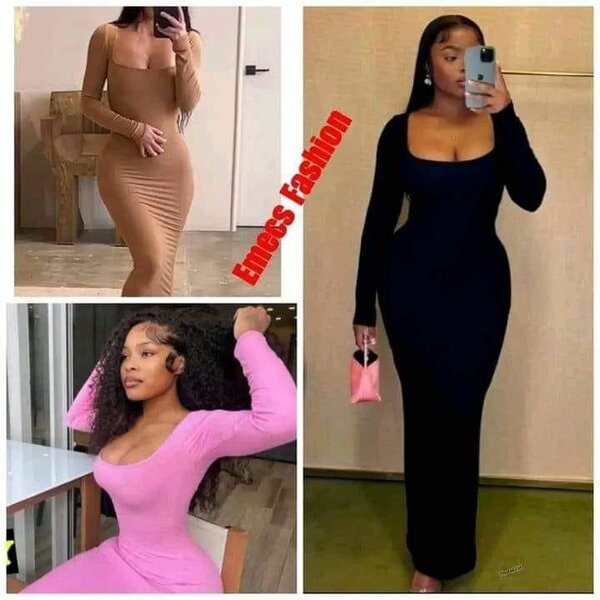 Très belle robe moulante 3couleurs S M L XL 2XL