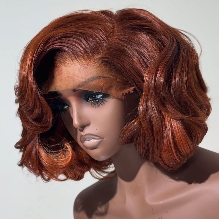 Perruque bouclée en dentelle