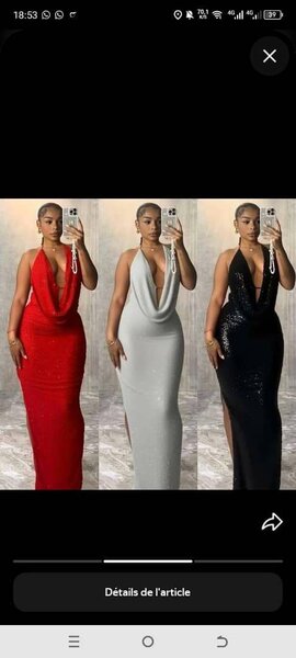 Robe longue élégante soirée