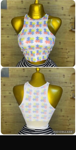 Débardeur motif puzzle