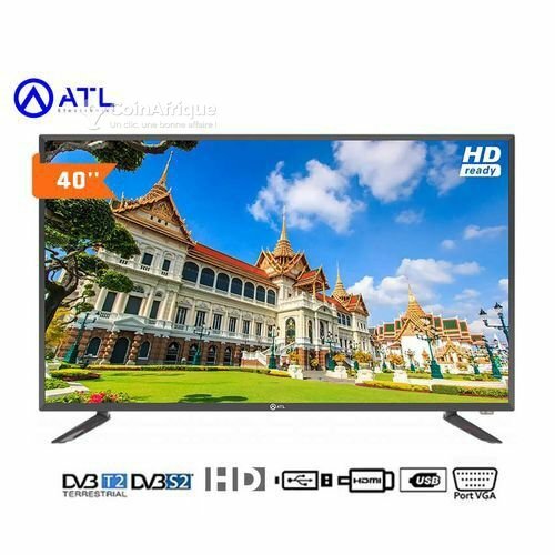 TV ATL LED décodeur intégré 40'' - 1 VGA - 2 USB - 2 HDMI