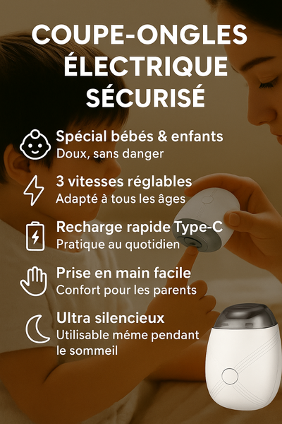 Coupe-ongles électrique bébé