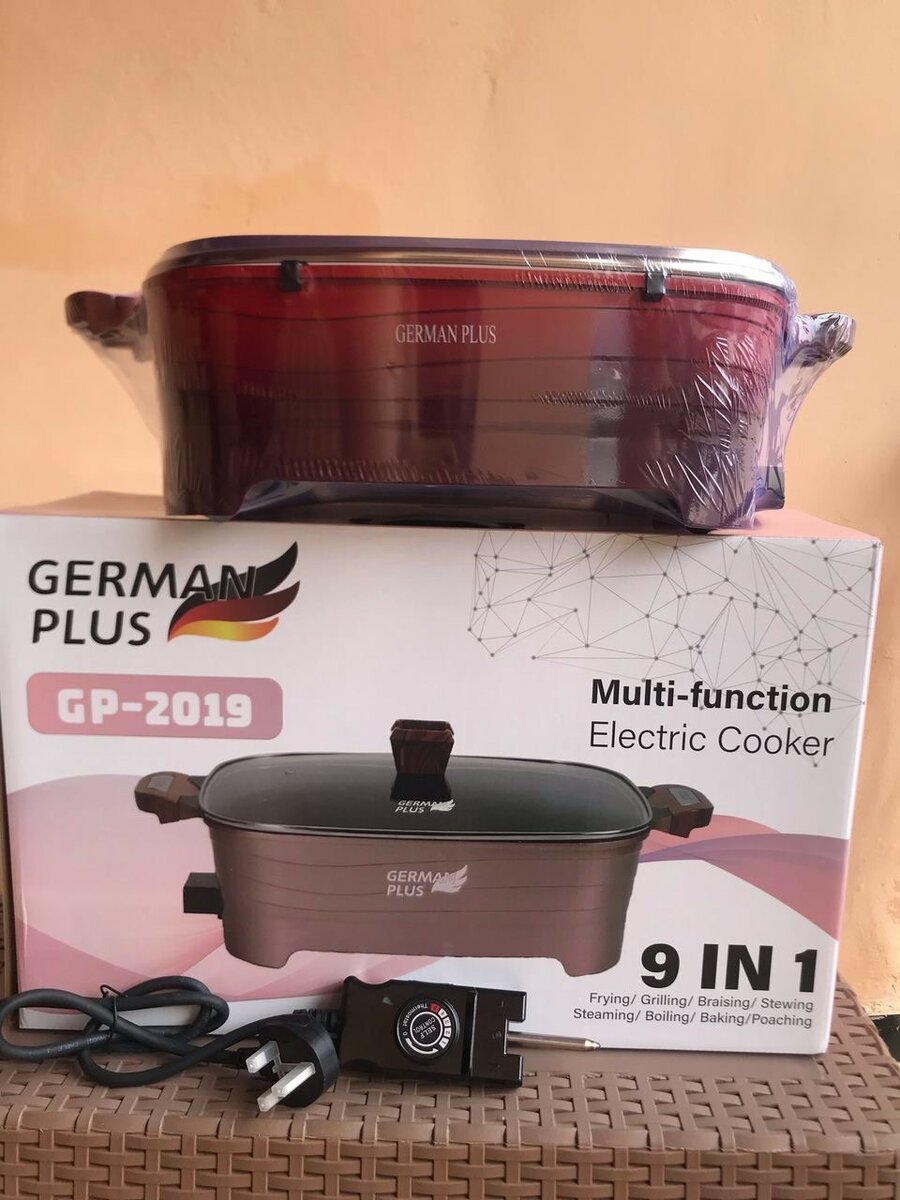 German Plus Multi-Function Electric Cooker  9-in-1, High-Pe