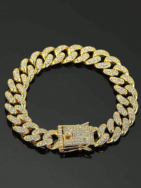 Golden Cuban Men Braclet