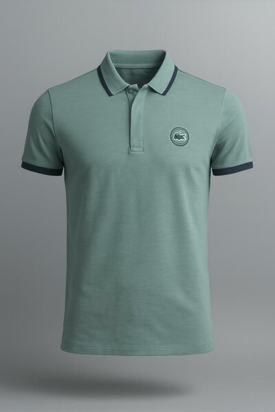 Polo vert classique pour homme