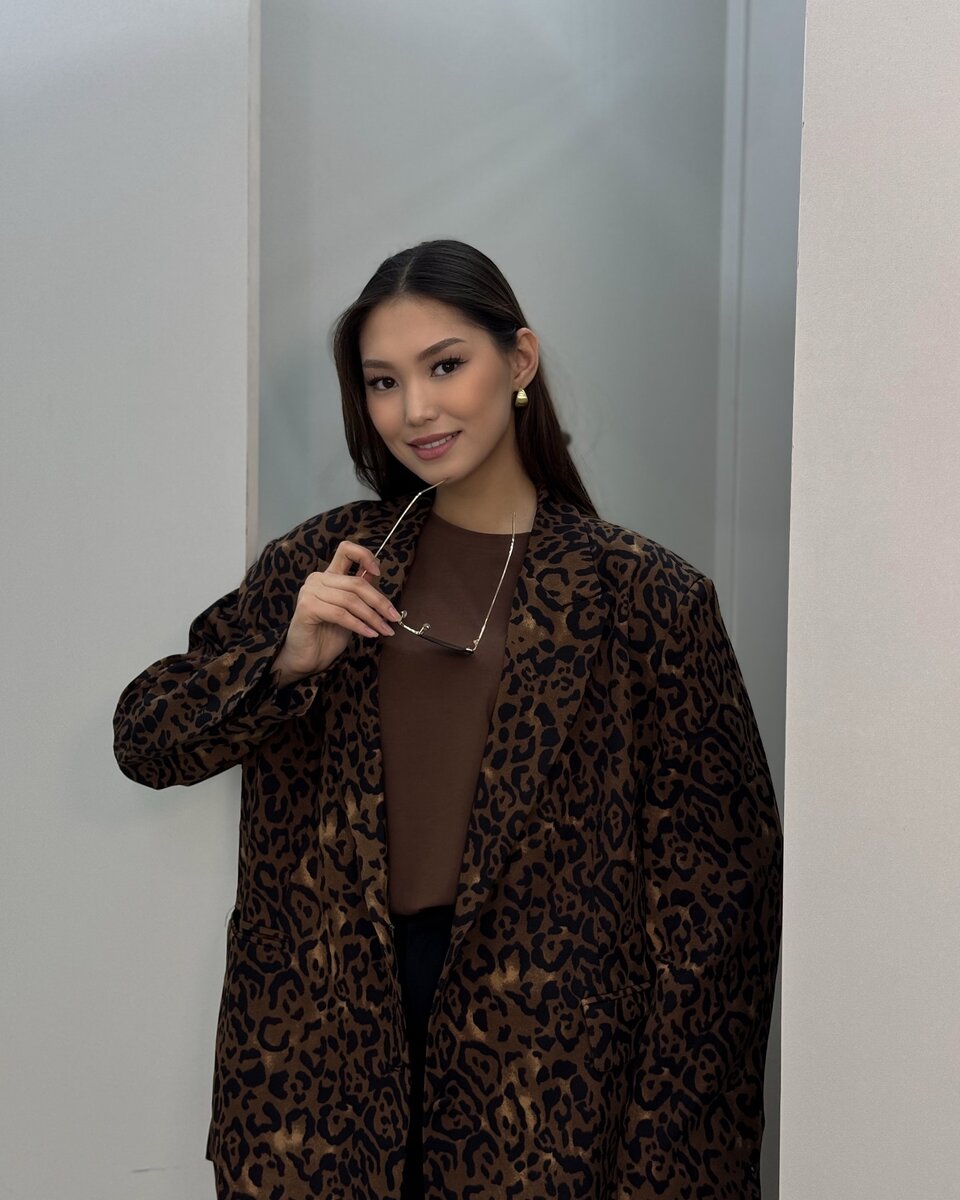 Пиджак леопард