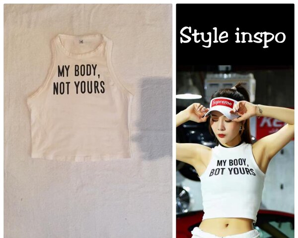 Salaula crop tops and tops