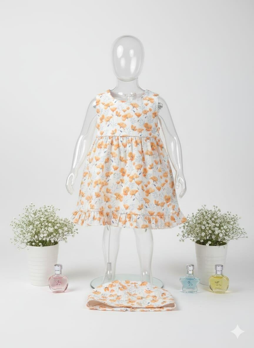 Robe Évasée Fille Floral