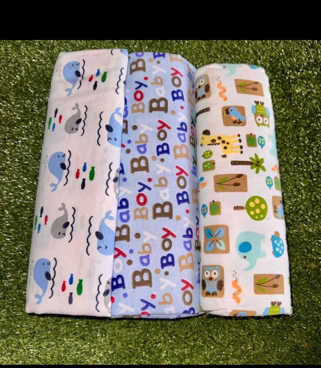 Lot de 3 langes pour bébé