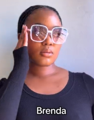 Sunglasses "Brenda" (color - white)