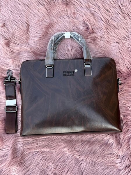 Sleek Montblanc Leather Laptop Bags