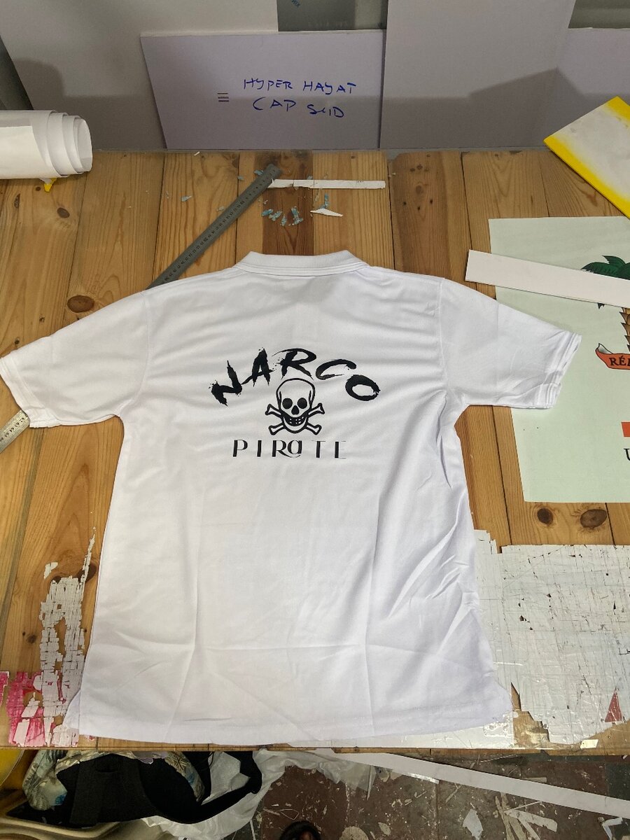 Polo Blanc Narco Design