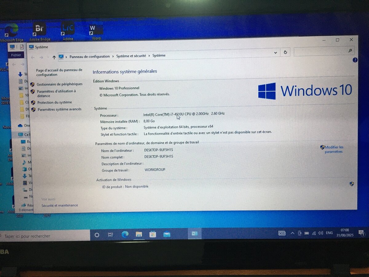 Toshiba satellite  Core i7
