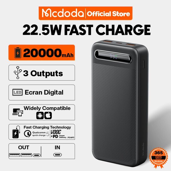Mcdodo Power bank M39 20000mah 22,5W