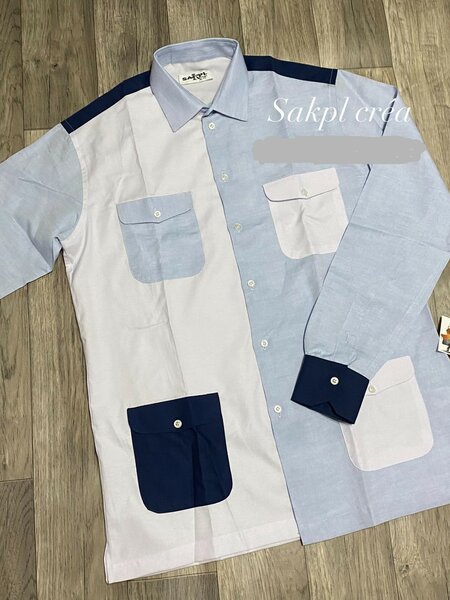  Chemise à manches longues, couleur claire, tailles : S à 3 XL 