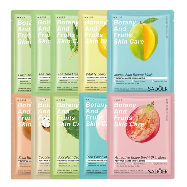 Masques Visage Hydratants Fruits