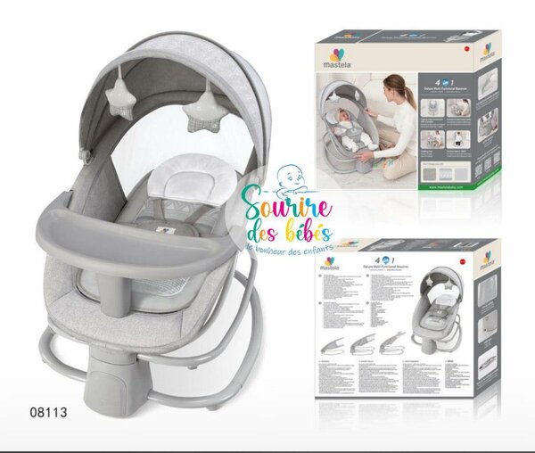 Transat balancelle électrique Avec moustiquaire et table à manger