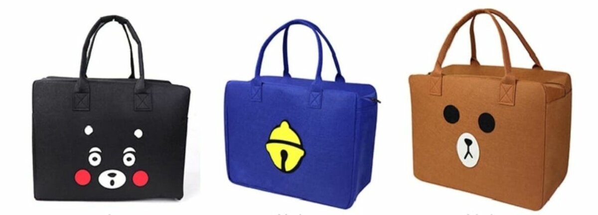 Sac à main imprimé dessin animé