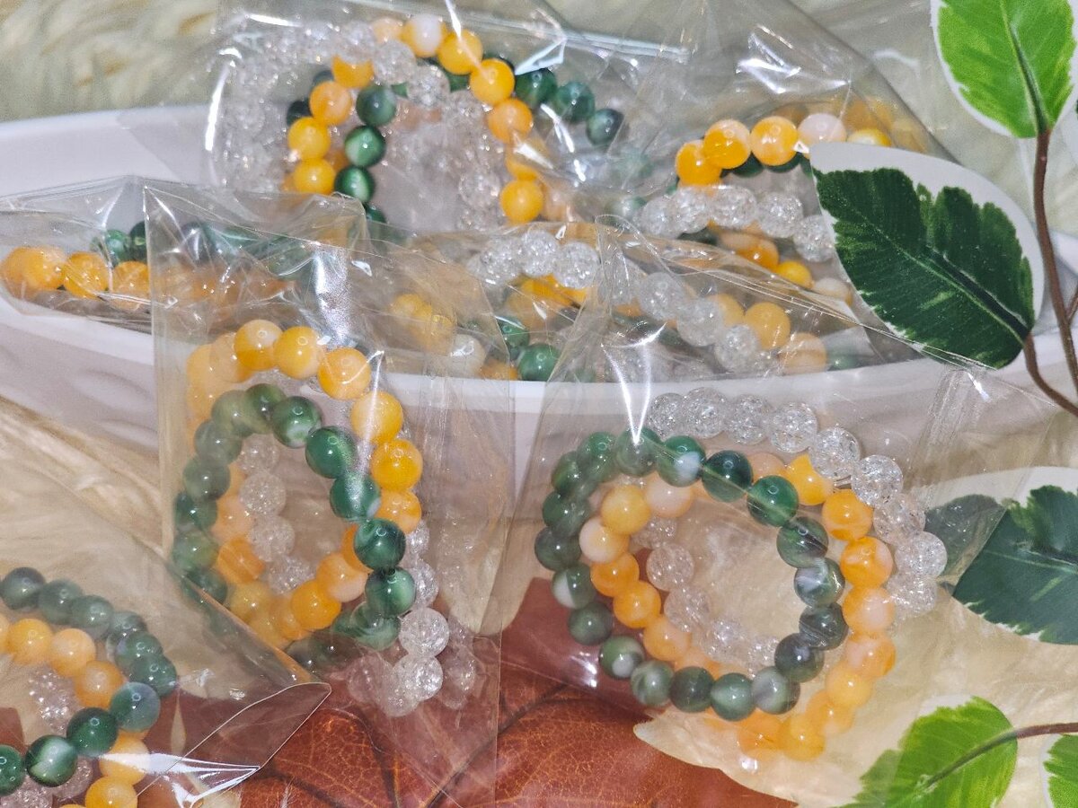 Bracelet en perles colorées