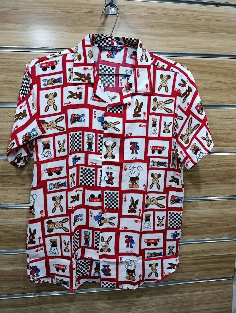 Chemise imprimée motifs ludiques