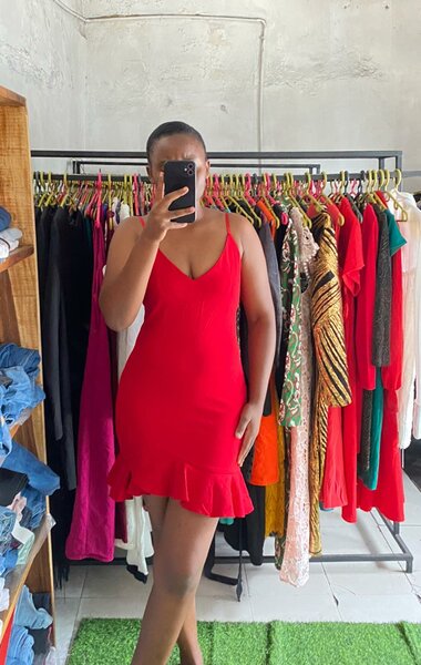 Stylish and high-quality women's dress red