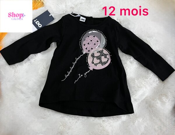 T-shirt fille 12 mois chic