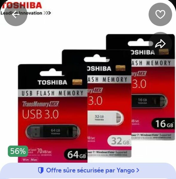 Clé USB 3.0 Toshiba 64GB