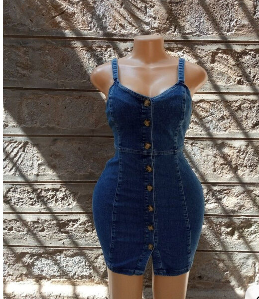 Robe en jeans pour femme