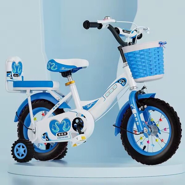 Vélo Enfant Bleu avec Panier