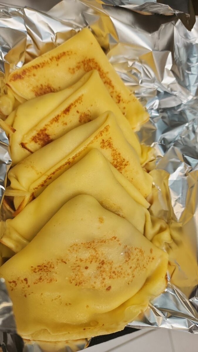 Crêpes au poulet et fromage