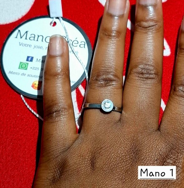 Bague en argent élégante