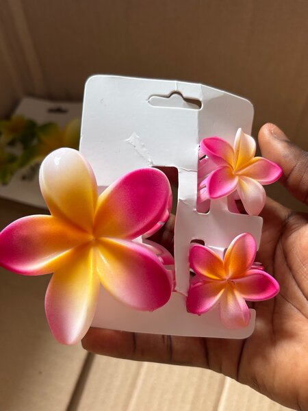 Pinces à cheveux fleur tropicale