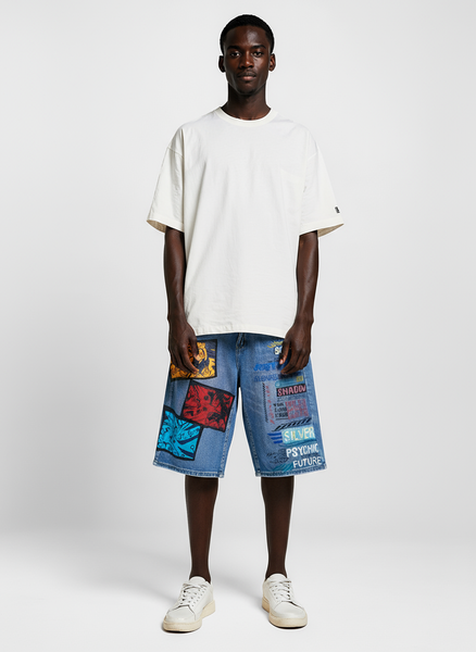 Short en jean Sonic custom