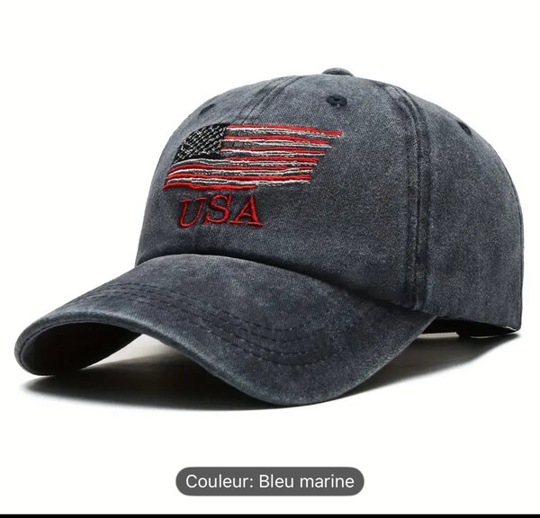 Casquette USA Brodée