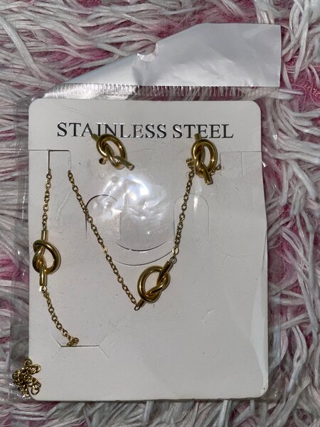 Ensemble Bijoux Acier Inoxydable