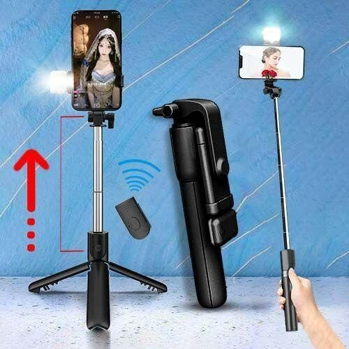 Trépied Selfie Stick avec Lumière