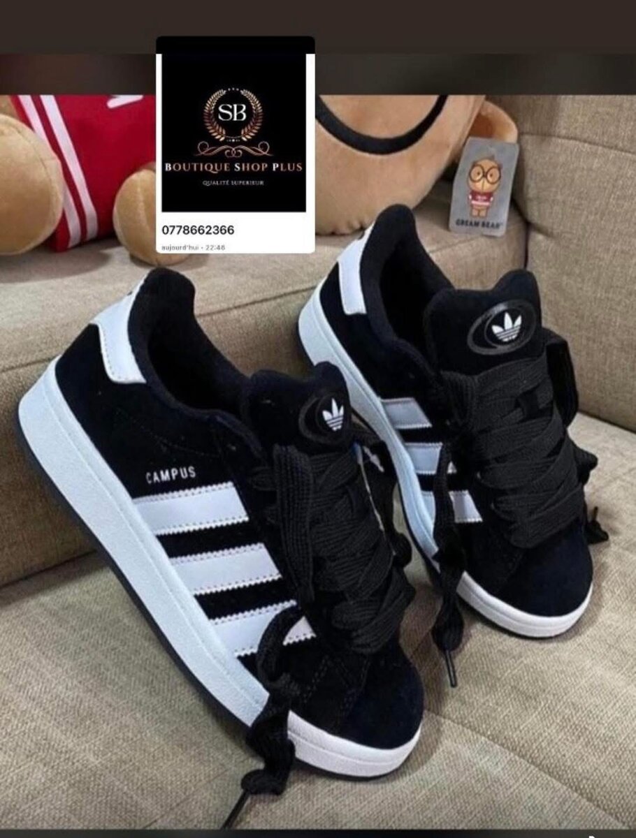 Chaussures basses noires Campus