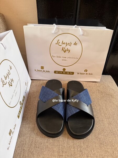 Sandales cuir et jeans