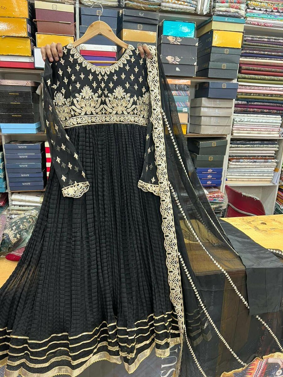 Chiffon maxi stitch 3 pc