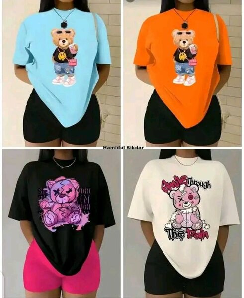 T-shirt à motif ours