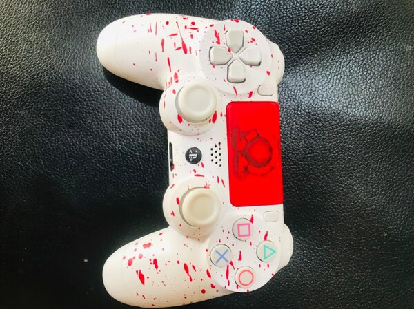 Manette PS4 Blan Rouge Trellis