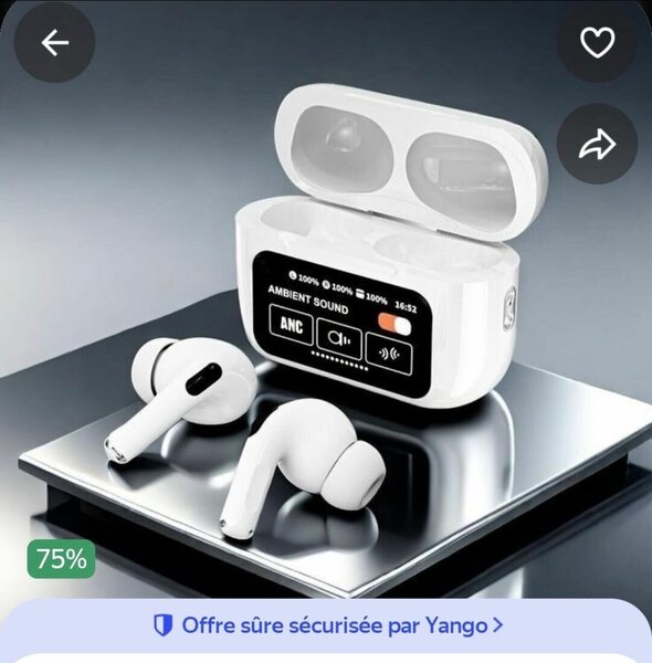 Écouteurs sans fil ANC